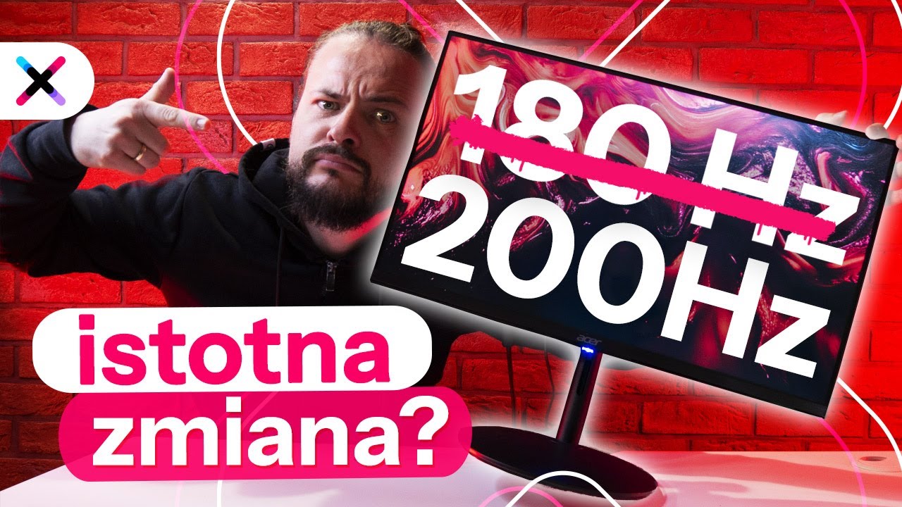 Monitor 200Hz za 499 zł? 💜 Test Acera Nitro XF240YX 🖥️