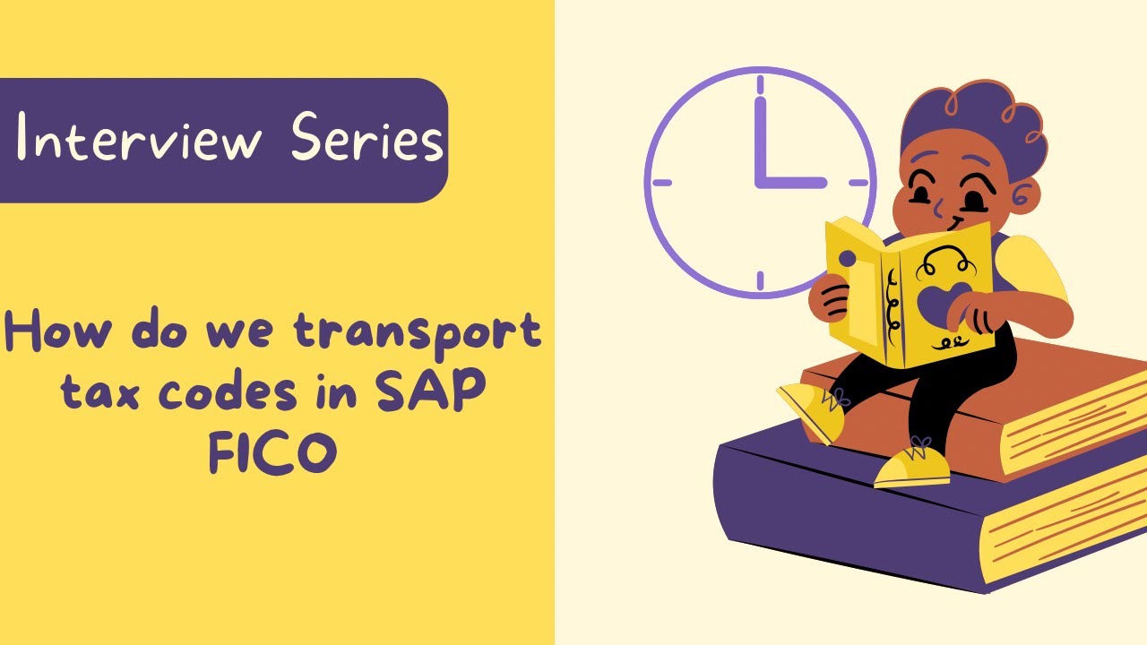 Interview question: How do we transport tax codes in SAP FICO