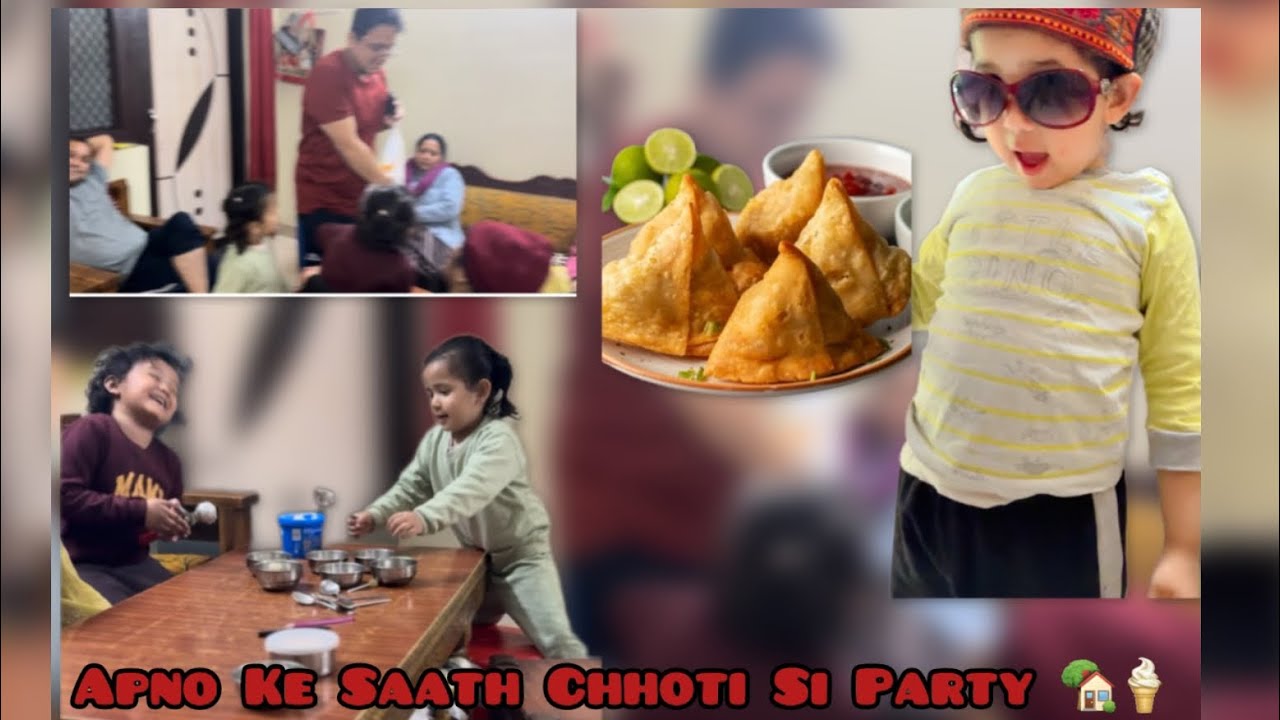 Kids Enjoying Ice-Cream & Samose 🍦🥟