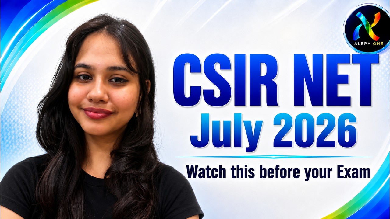 CSIR NET July 2026 &mdash; Final Message Before the Exam | You Are Ready | Mathematical Sciences