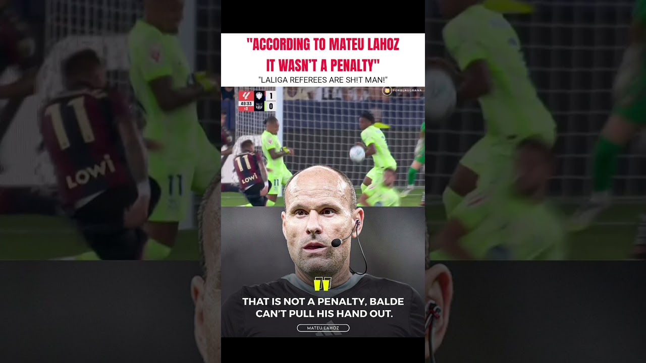 Mateu LAHOZ #barcelona #penalty #footballclub #barcatopgoals #lamineyamal #raphinha #bar&ccedil;afans