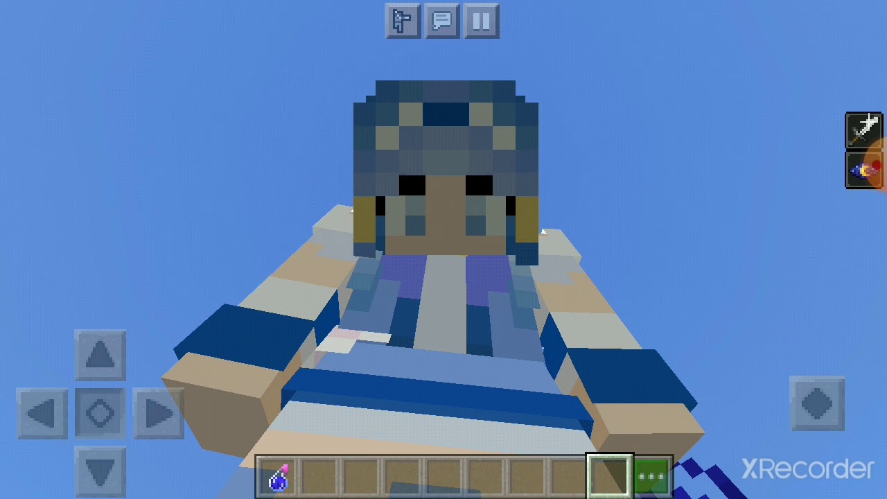 playing as GLITTER FORCE in minecraft