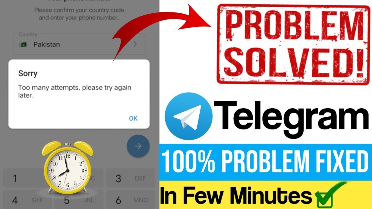 too many attempts please try again later telegram | telegram problem too many attempts