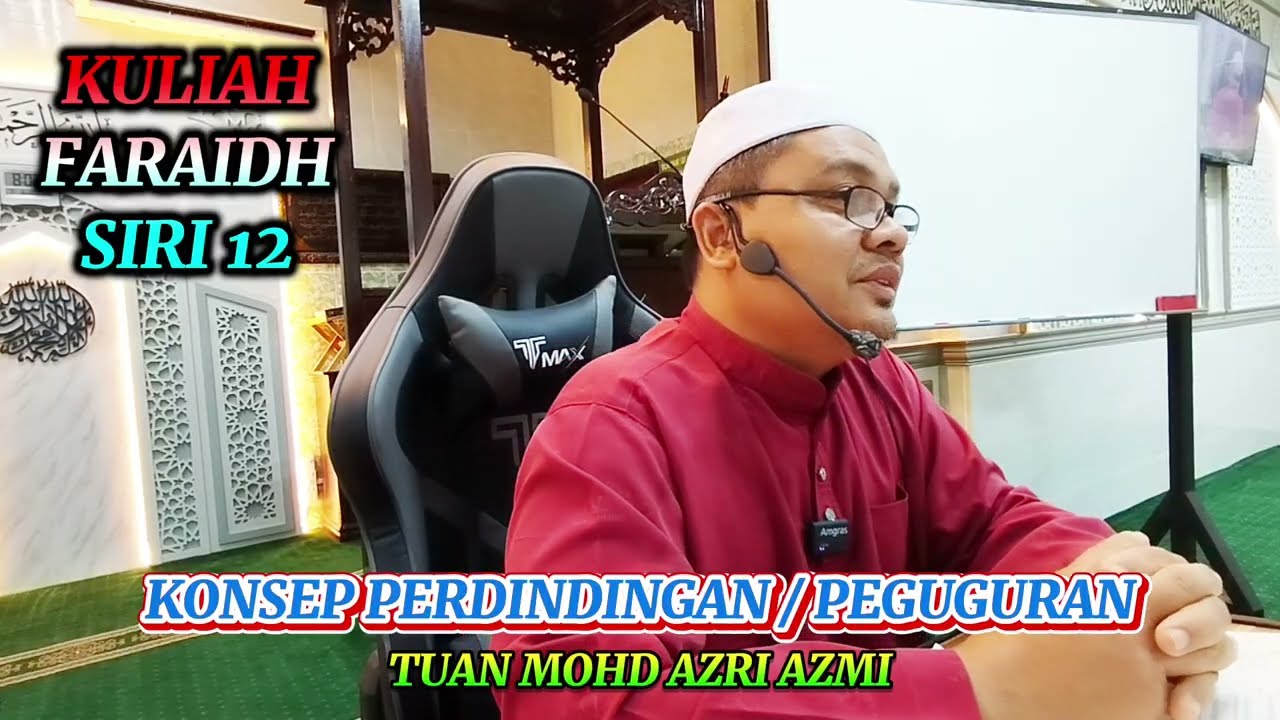KULIAH FARAIDH.KONSEP PENDINDINGAN DAN PEGUGURAN. TUAN MOHD AZRI AZMI.