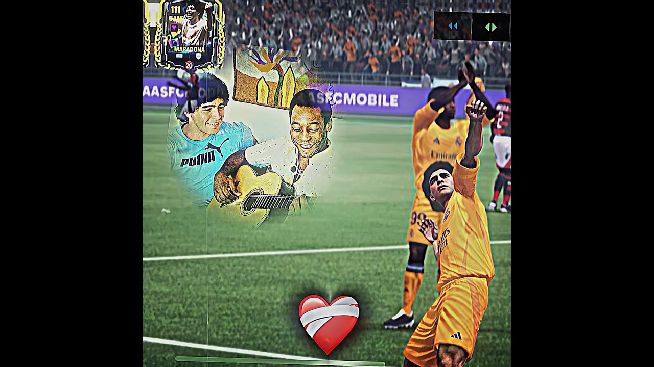 Pel&eacute; and Maradona❤️&zwj;🩹 #eafc25 #fifa #eafc24  #eafcmobile #fifamobile #fifa #shorts