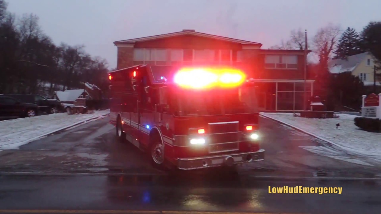 Katonah FD Rescue 17 + Engine 115 + Katonah-Bedford Hills VAC Ambulance 65B1 Responding