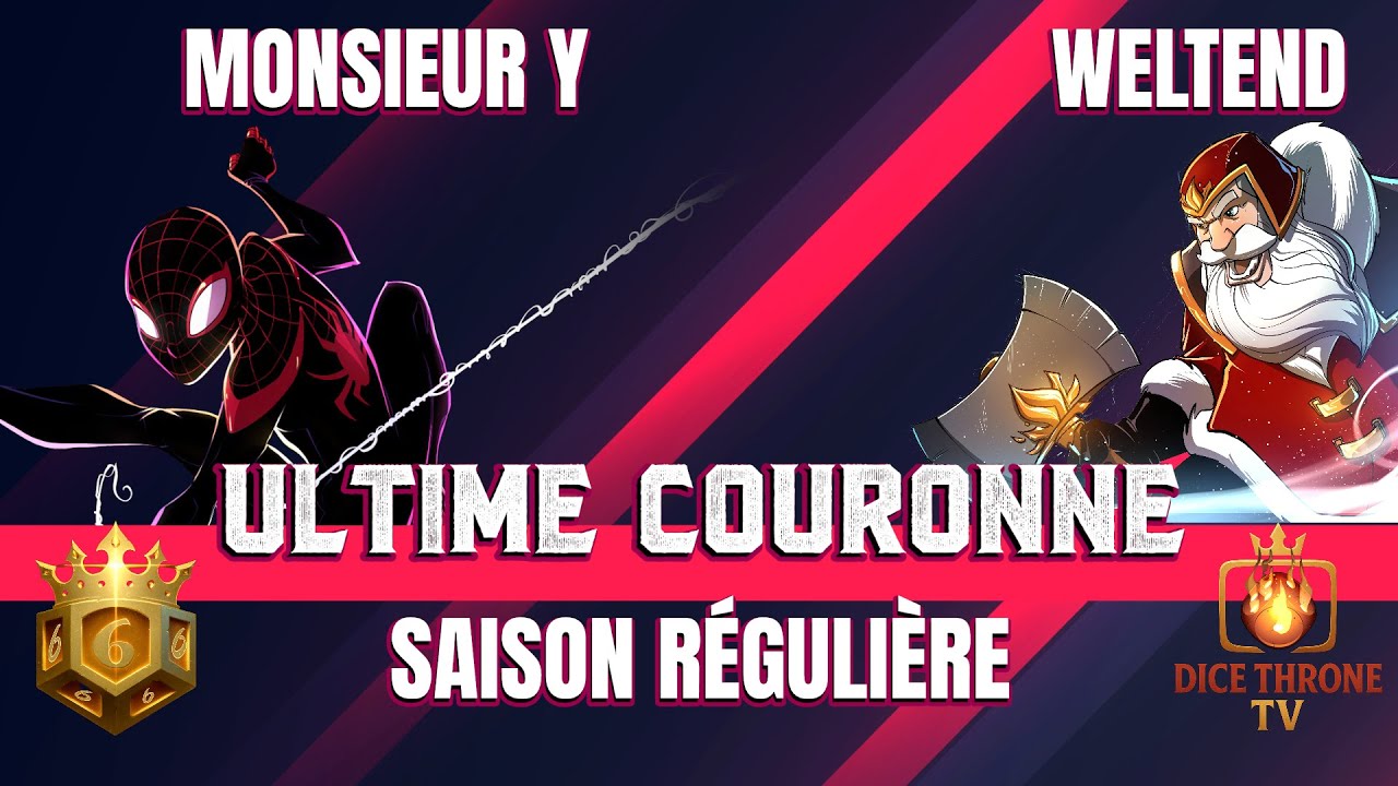 Dice Throne - Ultime couronne : Monsieur Y  (Spiderman) VS Weltend (Père Noël)