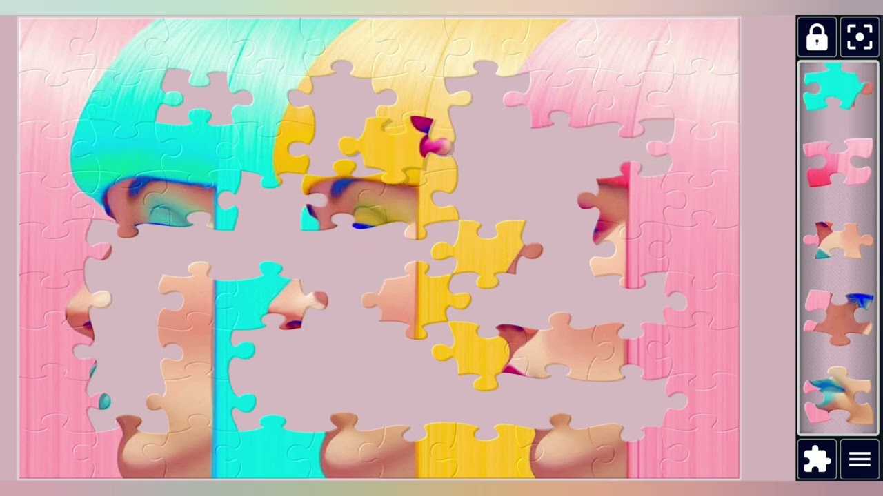 Tri-Colored Visions: Three Faces with Neon Hair🌈🧑🏻‍🦰👱🏻🧑🏻‍🦳||Amazing puzzles🧩||Puzzles Collection🧩||