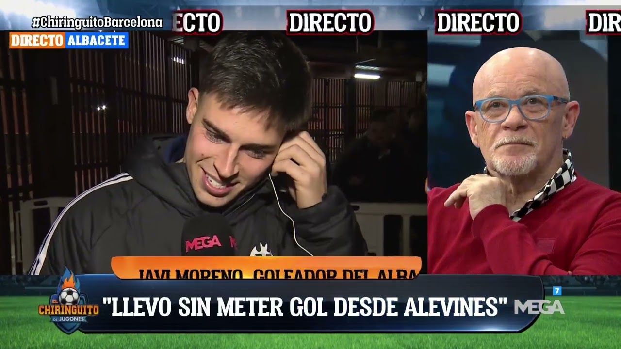 👏🏻 JAVI MORENO, GOLEADOR DEL ALBACETE CONTRA EL BAR&Ccedil;A, CON 'EL CHIRINGUITO' 👏🏻