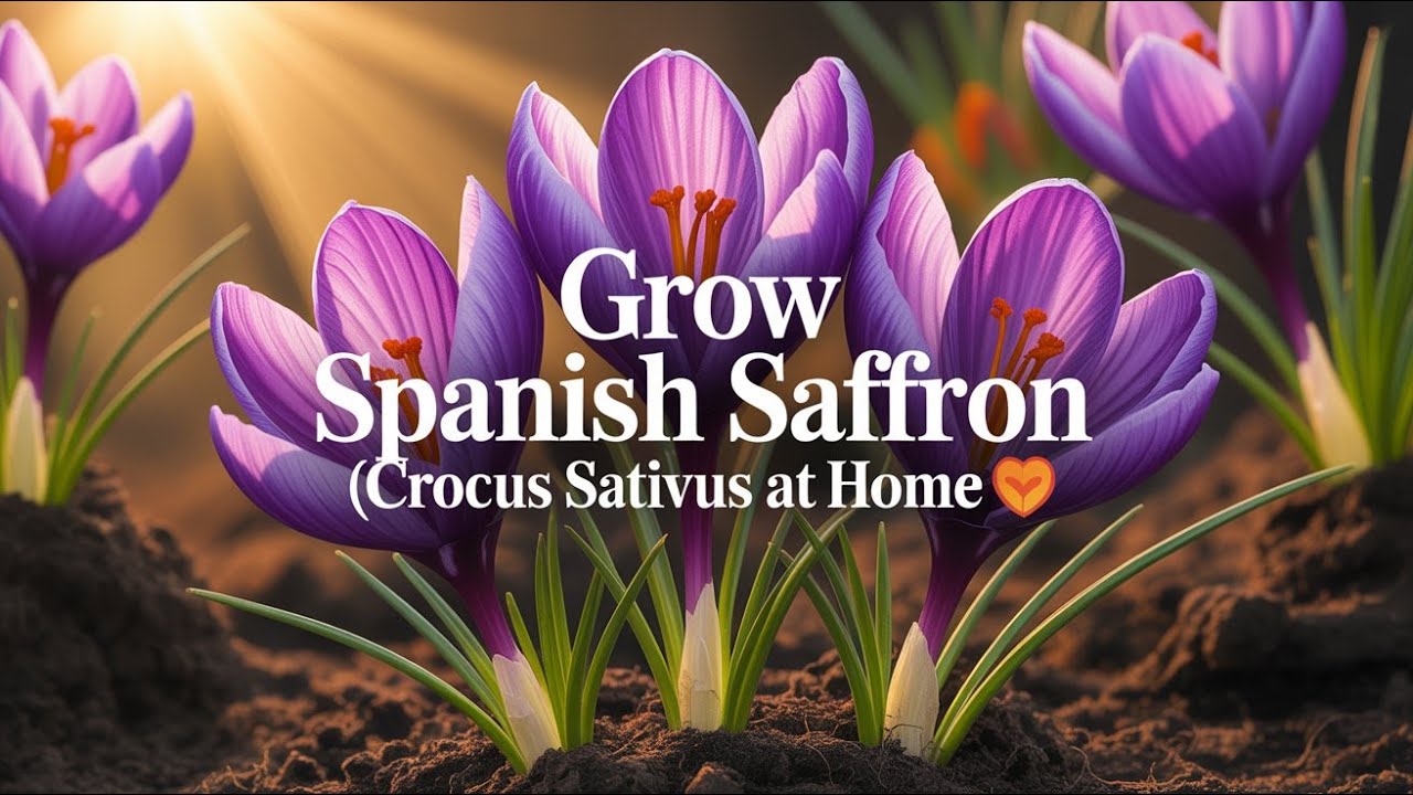 The Golden Bloom &mdash; How to Grow and Care for Spanish Saffron (Crocus sativus) in Your Own Garden