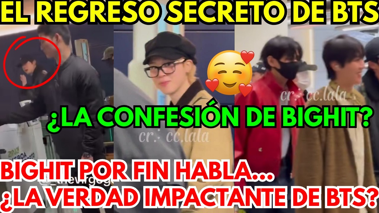 URGENTE🔴BTS regresa a Corea tras su agenda secreta en Lisboa😨BIGHIT lanza un anuncio impactante…