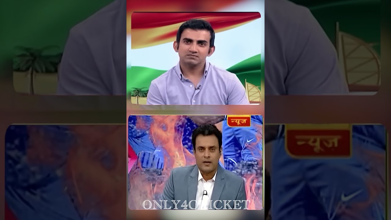 When Gautam Gambhir Shut Down a Tanvir Ahmed on Live TV!  #GautamGambhir #tanvirahmad