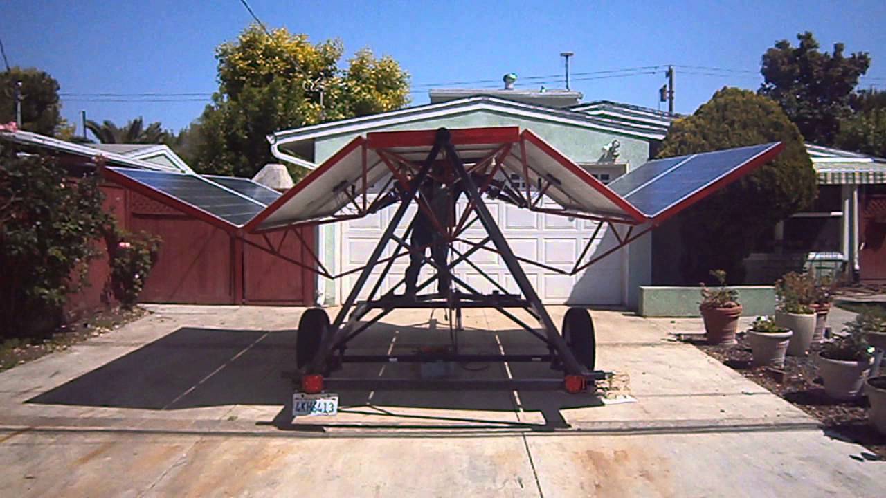 solar powered portable power plant operation