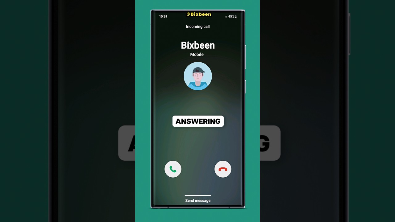 Answer calls Without Swiping! - Galaxy tip