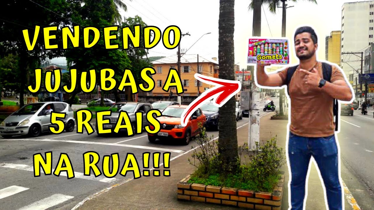 VENDENDO NA RUA JUJUBAS A 5 REAIS CADA USANDO PITCH DE VENDAS!!!
