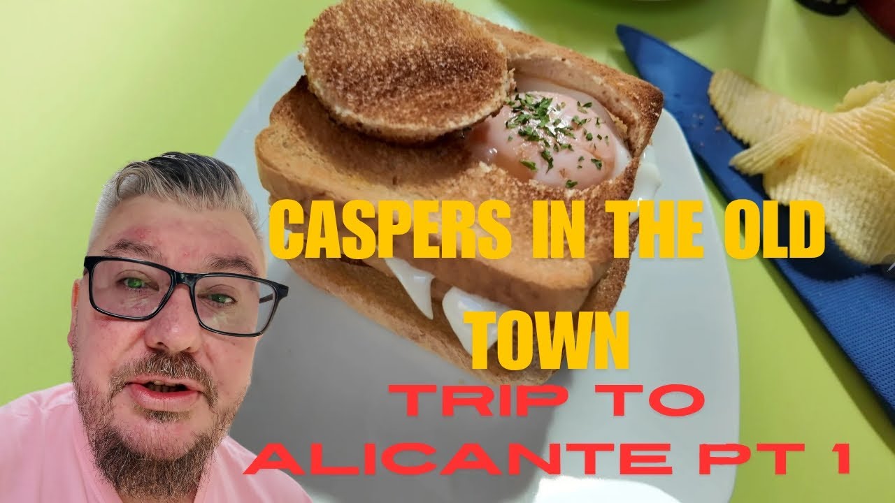 Brunch at Caspers in the old town, Benidorm, Alicante trip, Pt 1
