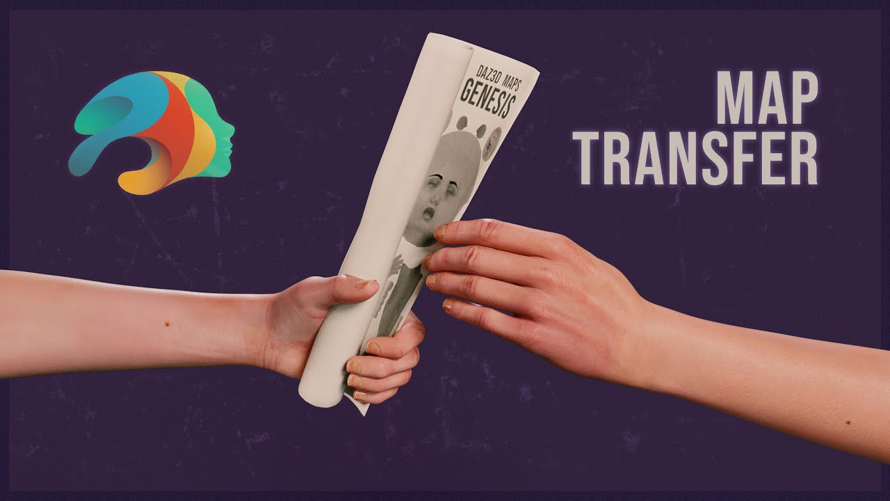 Transfer Textures from one UV Set to another with Map Transfer in Daz Studio