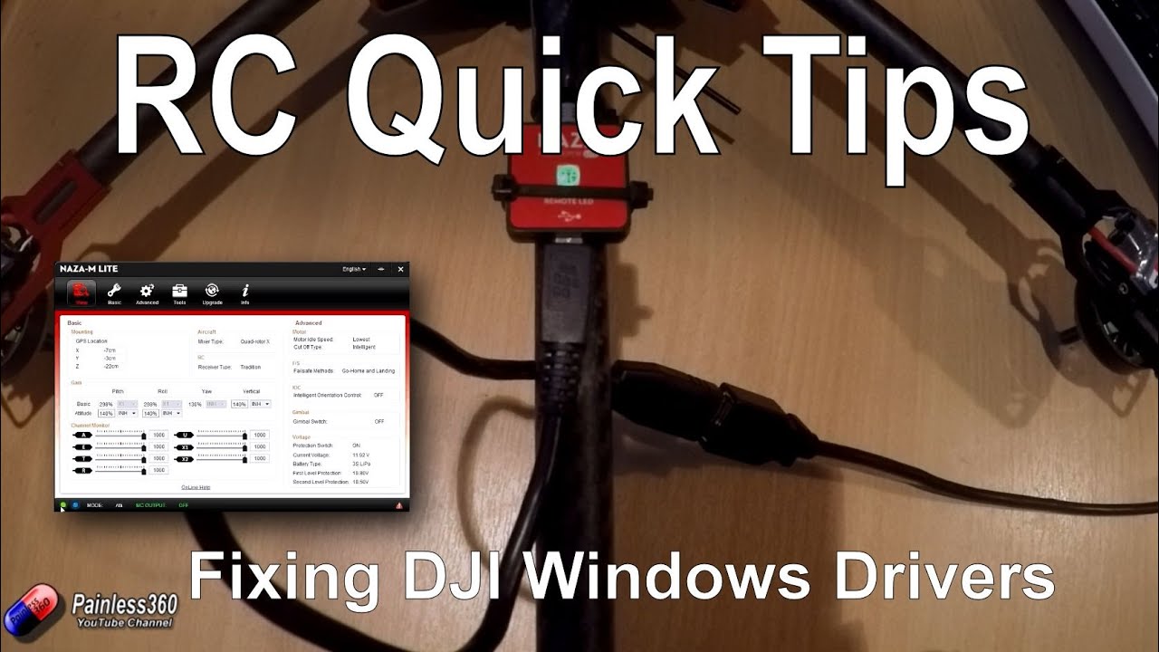 RC Quick Tips: Loading Naza/DJI drivers in Windows 8 and 10