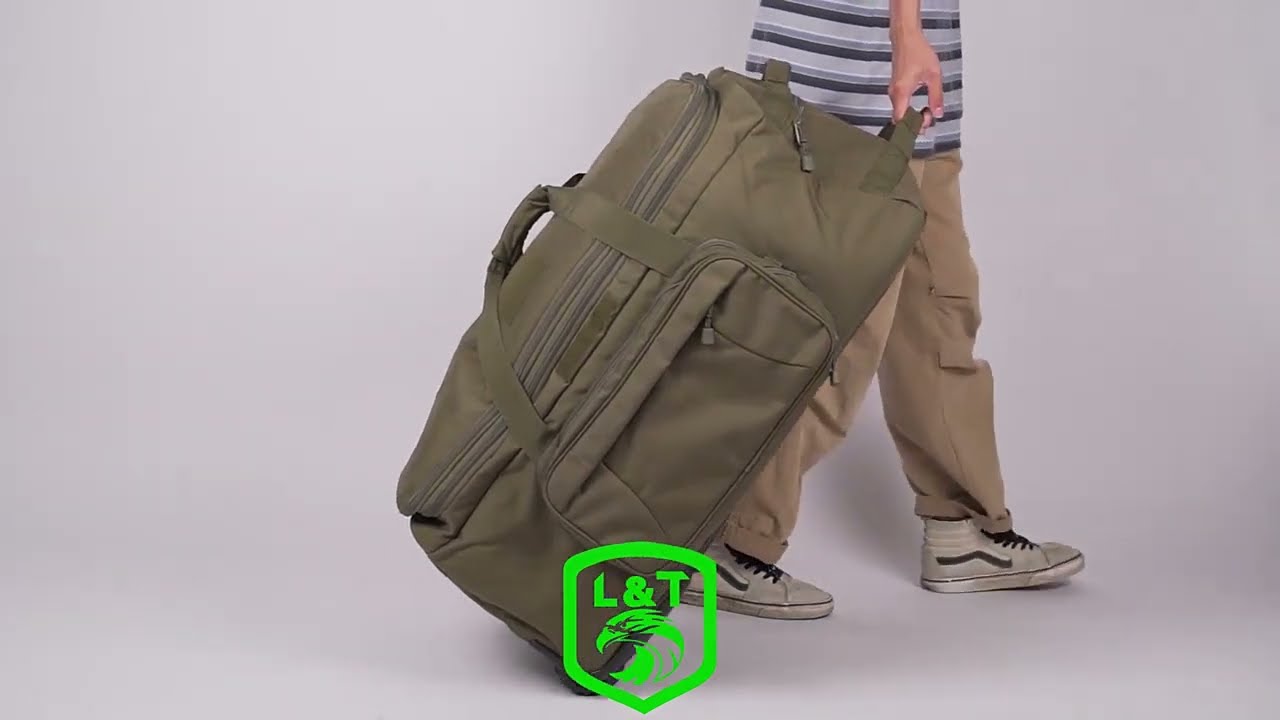 Duffel Bag Wheels Rolling Deployment Bag Military Suitcase