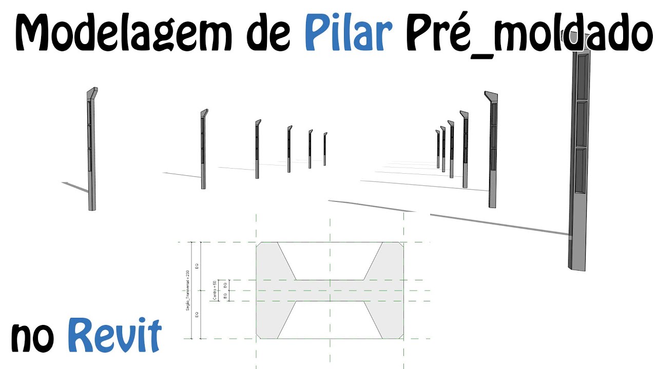 Modelagem de um pilar pré-moldado