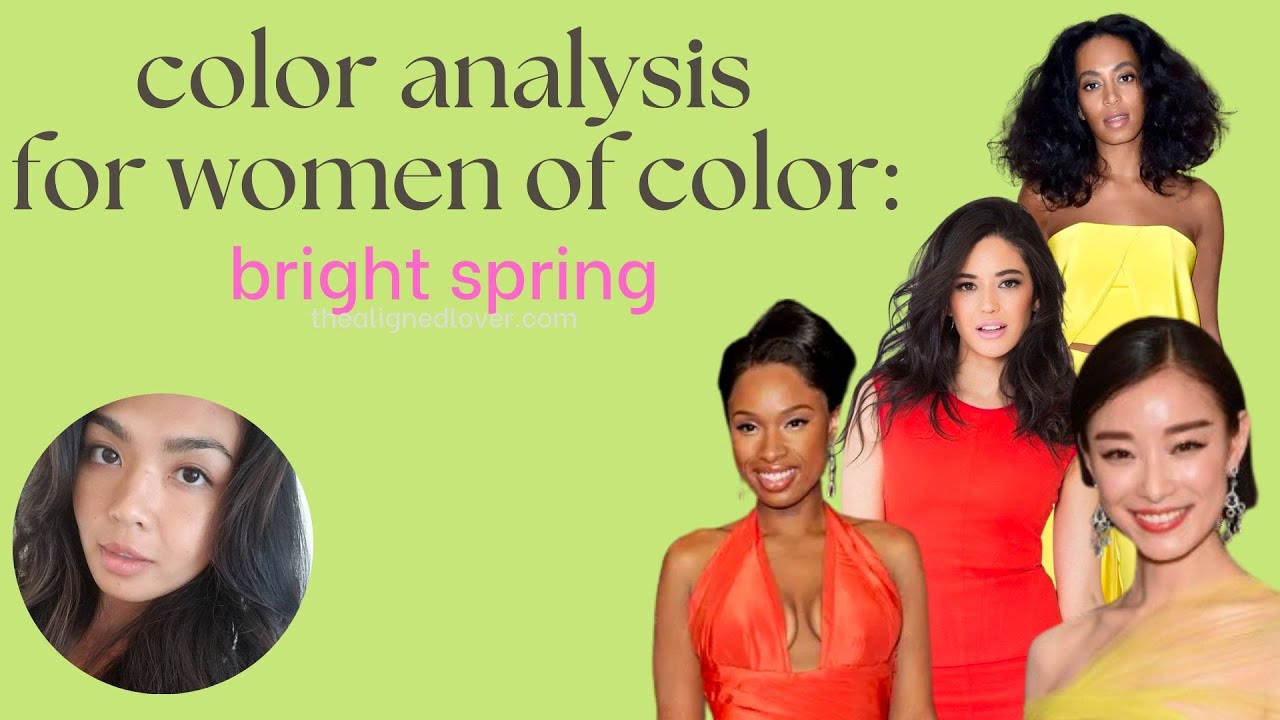 Seasonal Color Analysis for Women of Color  Bright Spring