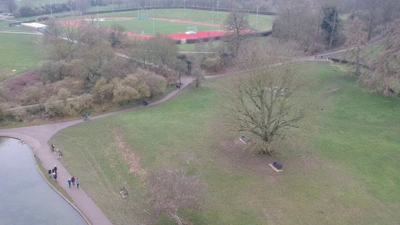 Drone flight above st albans park