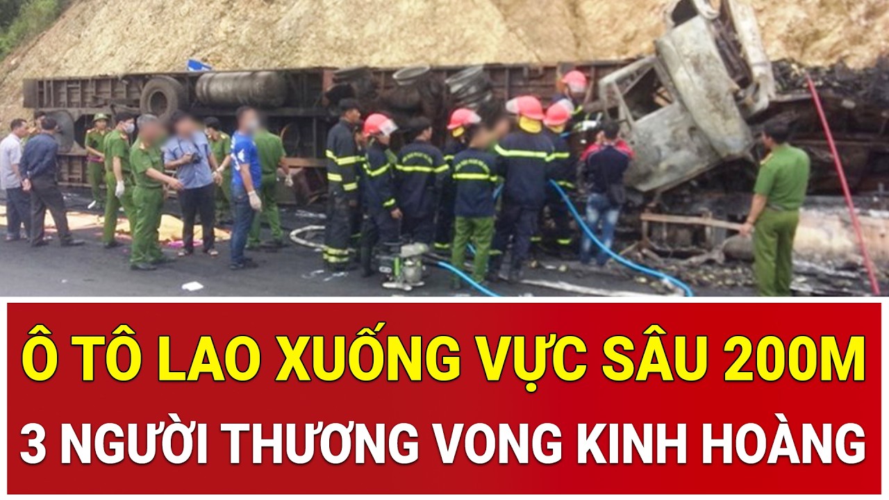 Quảng Ngãi: Ô tô lao xuống vực sâu 200m, 3 người thương vong kinh hoàng