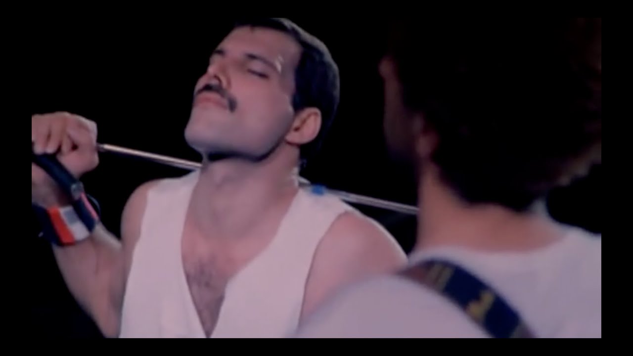 Freddie Mercury and his microphone - Show Must Go On