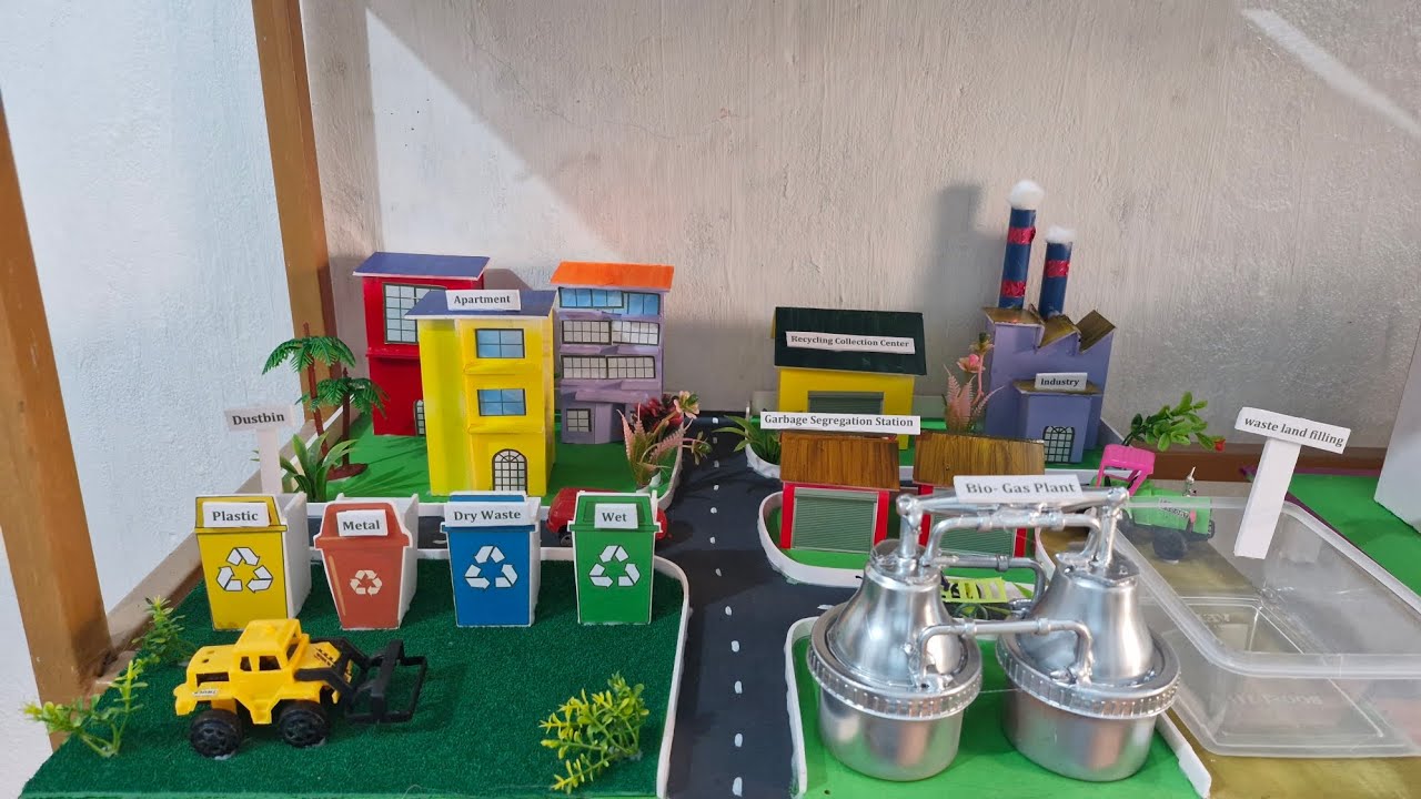 Waste management |bio gas | best school project 