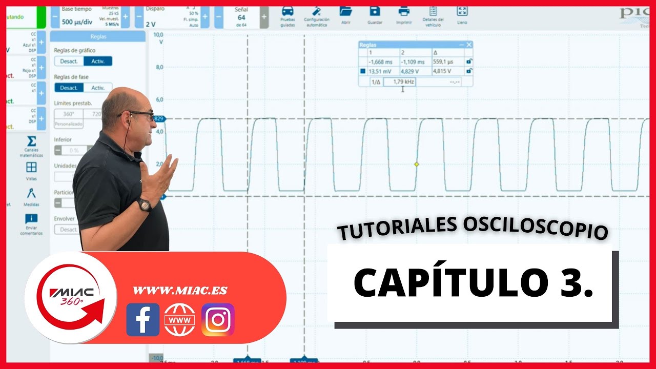 VERIFICACIÓN CON EL OSCILOSCOPIO PICO, de un caudalímetro de masa de aire