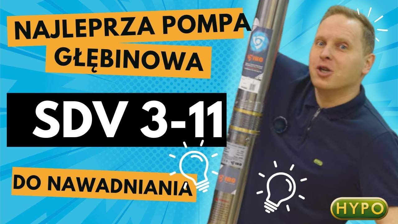 pompa głębinowa, WIELKA wydajność!  SDV 3-11 (105 l/min przy 800W!)