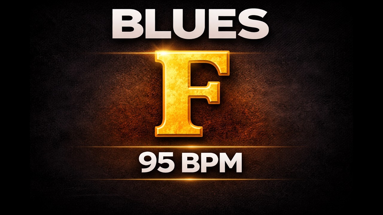 12 Bar Blues Backing Track in F | 95 BPM | Beginner Guitar Practice