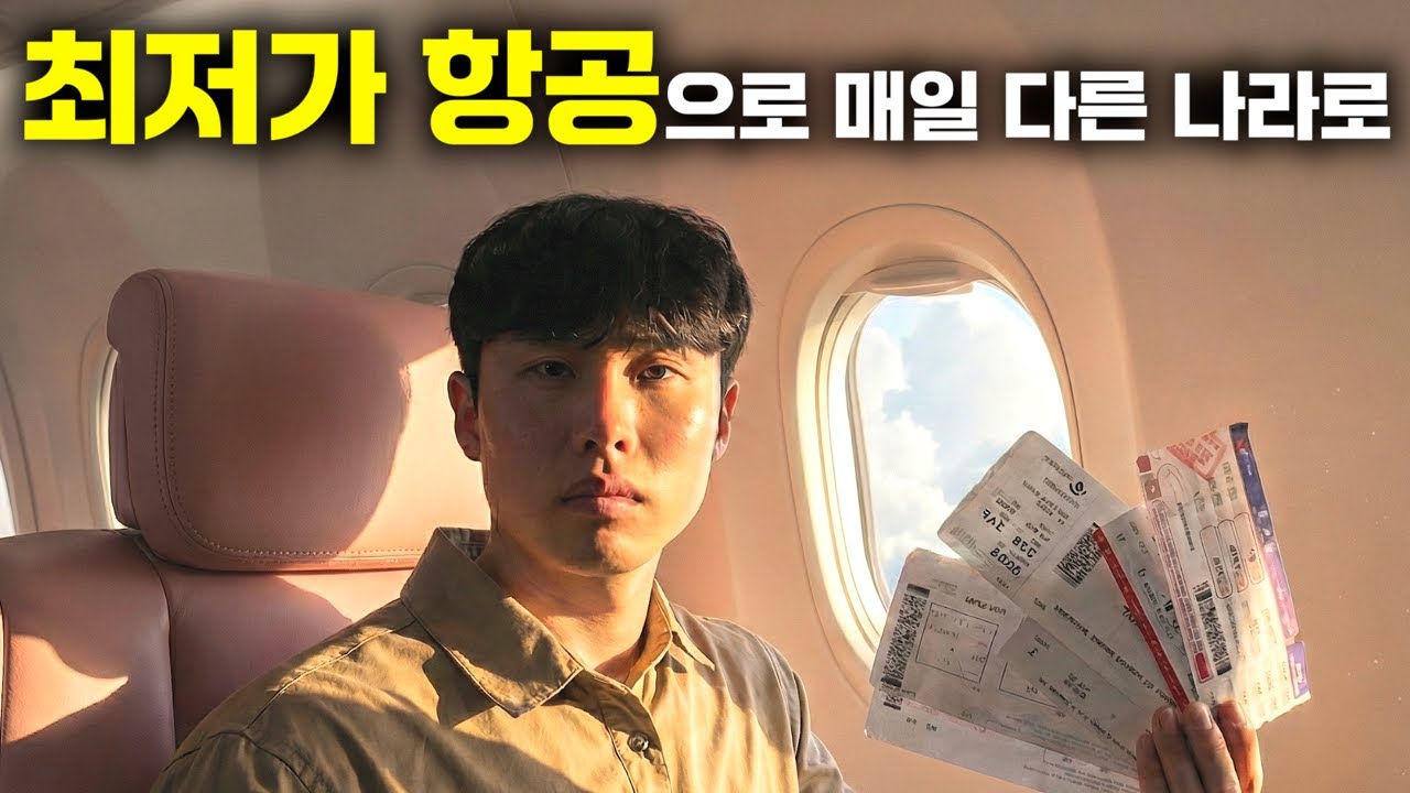 일주일 동안 매일 최저가 항공만 타면 어디에 도착할까?