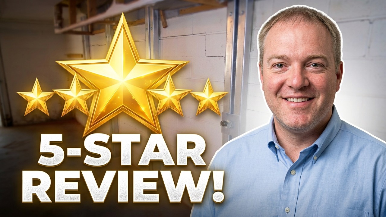 5-STAR REVIEW FOR CINDERBLOCK BOWING BASEMENT WALL REPAIR IN CHARLOTTE, NC. AN ENGINEERED SOLUTION.