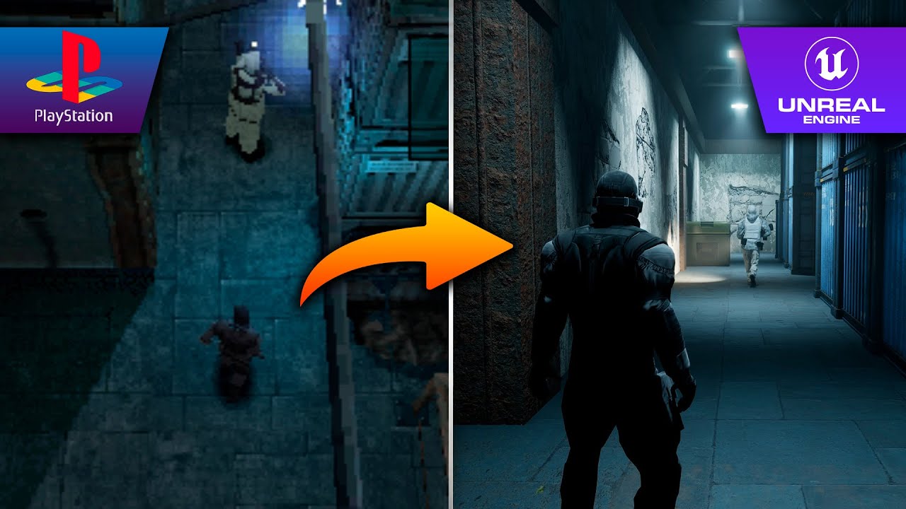 Я сделал РИМЕЙК METAL GEAR SOLID (1998) для PS1 на Unreal Engine 5
