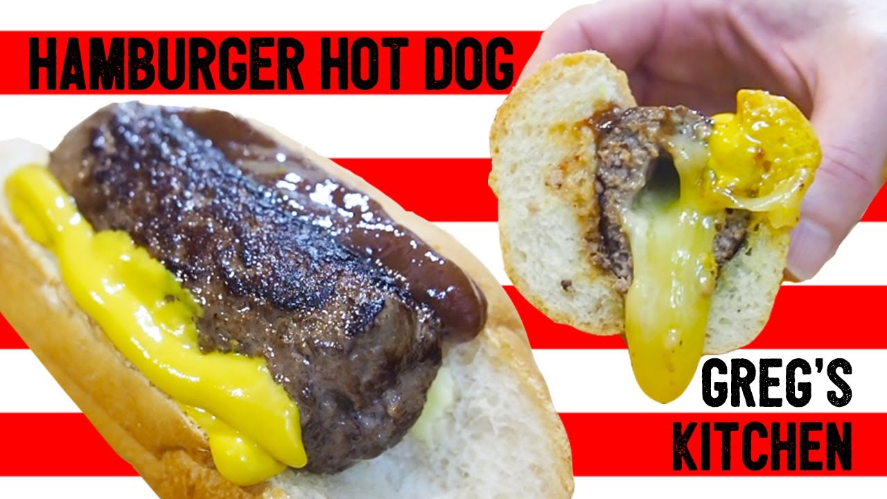 HOW TO MAKE CHEESE STUFFED HAMBURGER HOT DOGS - Greg's Kitchen