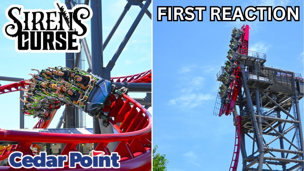 Siren's Curse FIRST REACTION | Cedar Point's NEW FOR 2025 Tilt coaster