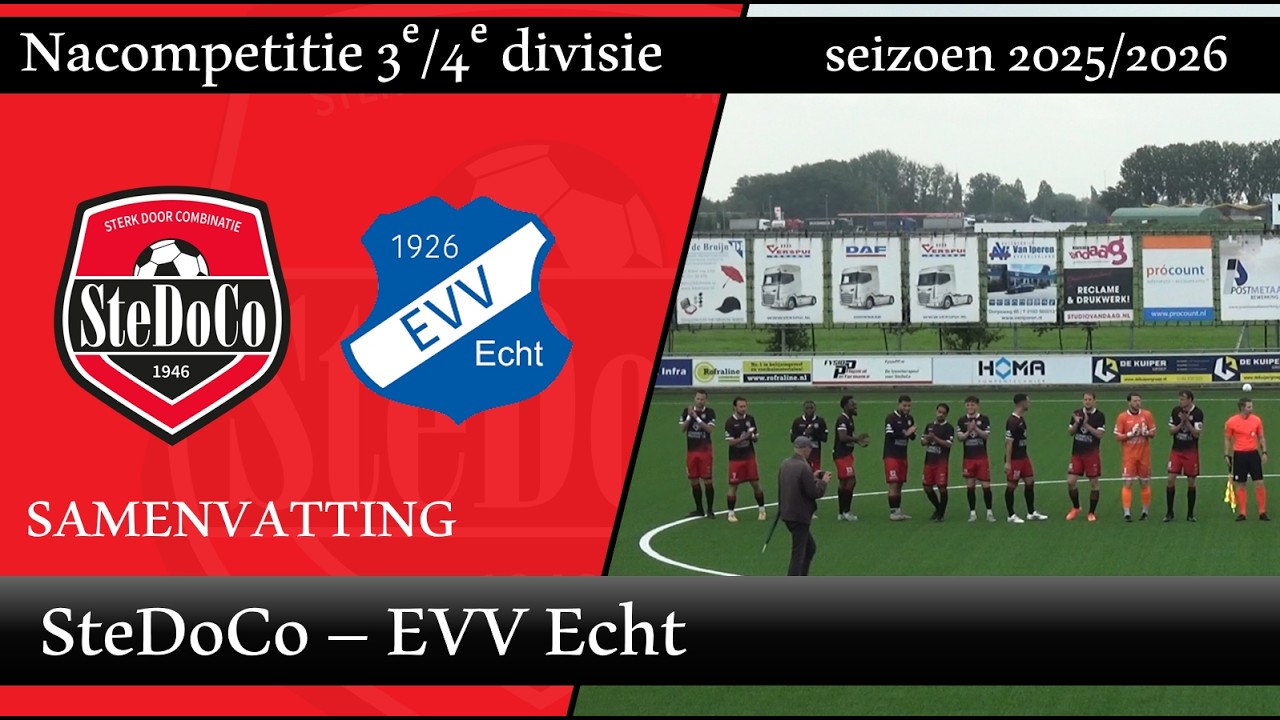 Samenvatting SteDoCo - EVV Echt (03/06/26, 2e ronde nacompetitie)