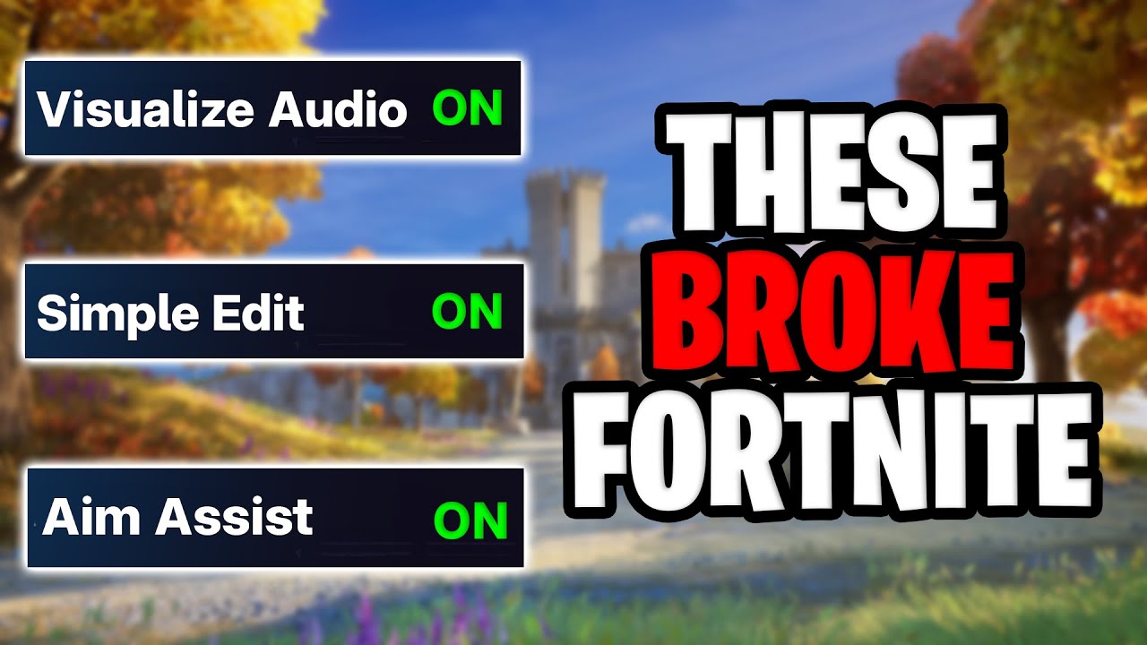 Эта настройка РАЗРУШЕНА Fortnite
