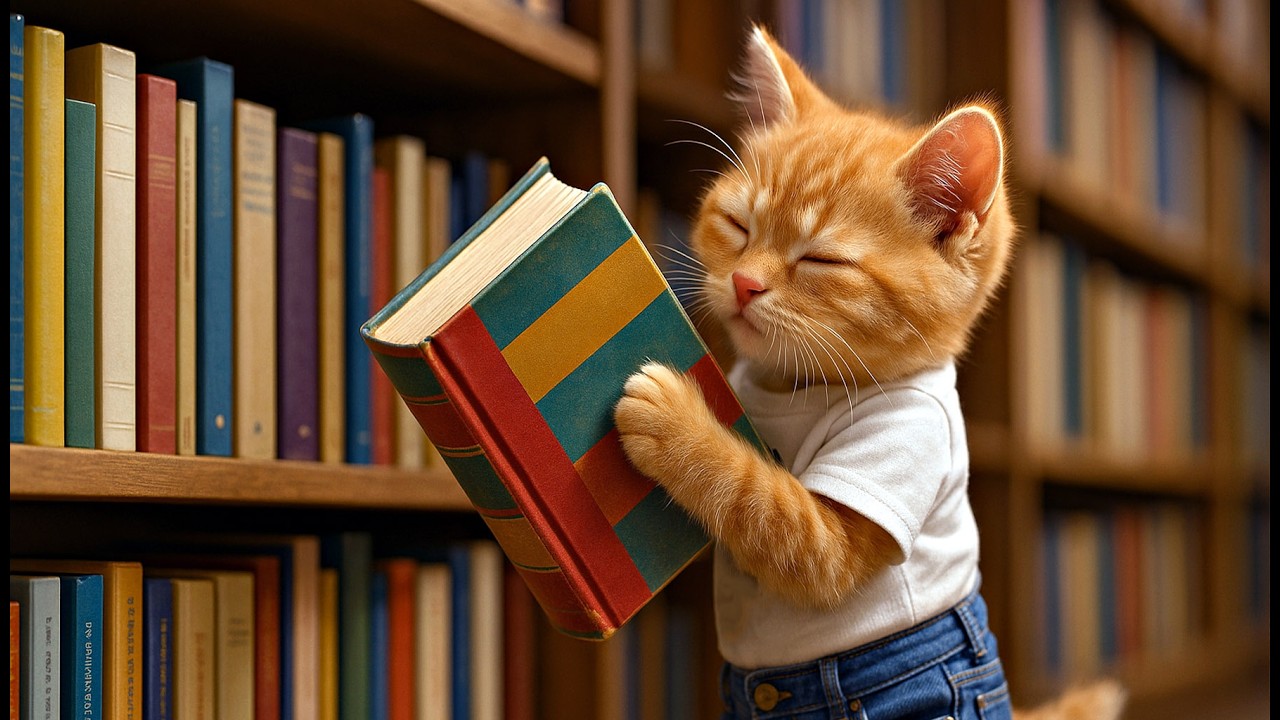 📚 Gingy Cat’s Bookshop Afternoon: The Book That Waited 📖🕰️