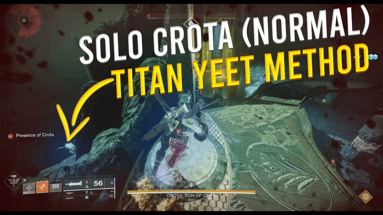 Solo Crota (Normal)  - Titan (Cheese Method)