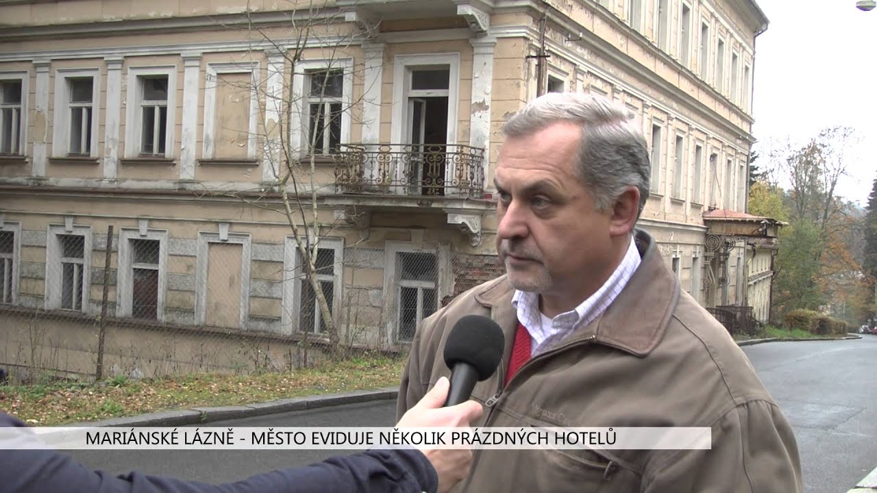 Mariánské Lázně: Město eviduje několik prázdných hotelů (TV Západ)