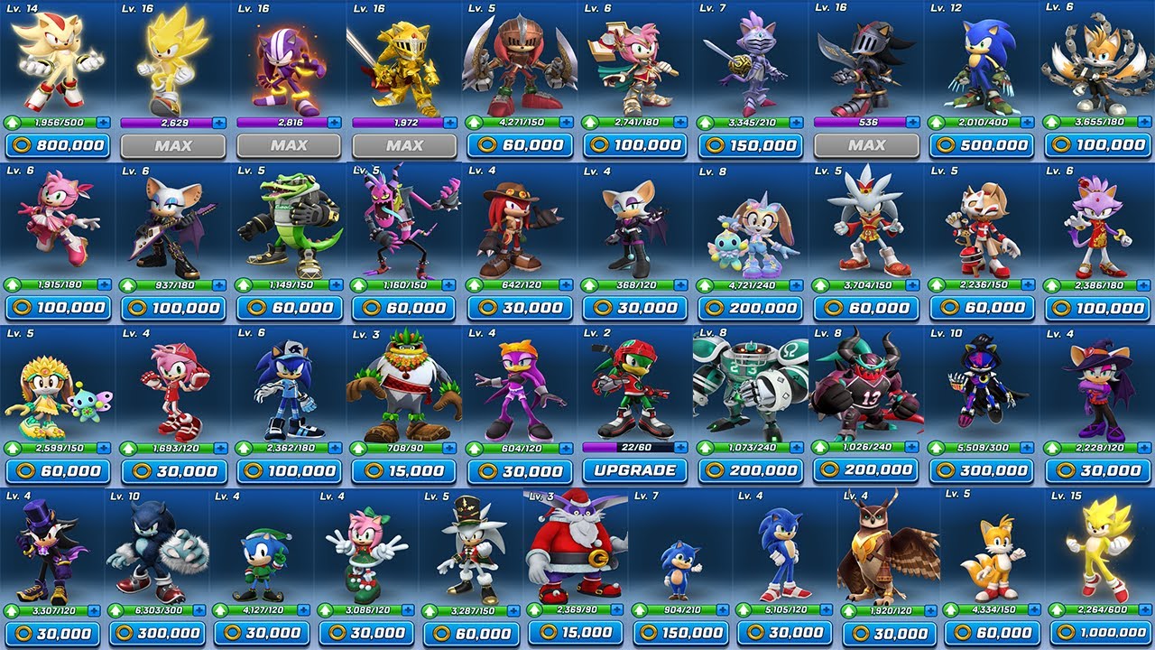 Sonic Forces Speed Battle: All 41 Specials Characters Gameplay