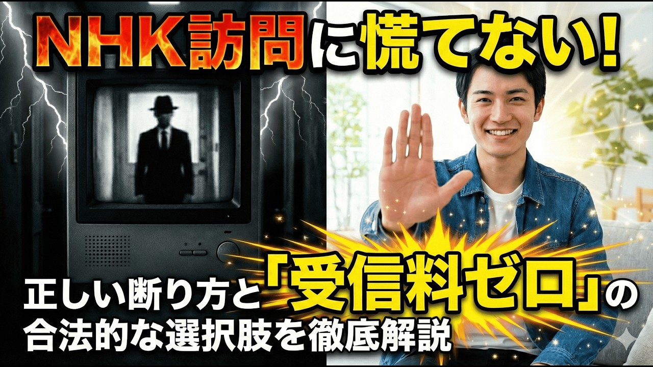 NHK訪問に慌てない！正しい断り方と「受信料ゼロ」の合法的な選択肢を徹底解説】
