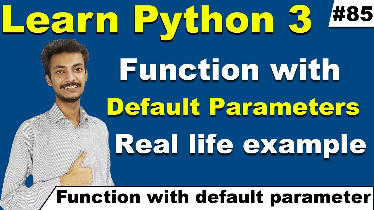 Function with default parameters in Python in Hindi/ Urdu, Functions in Python, Cyber Warriors