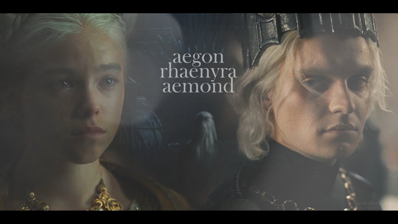 aegon and rhaenyra (+aemond) || you're here in my heart.