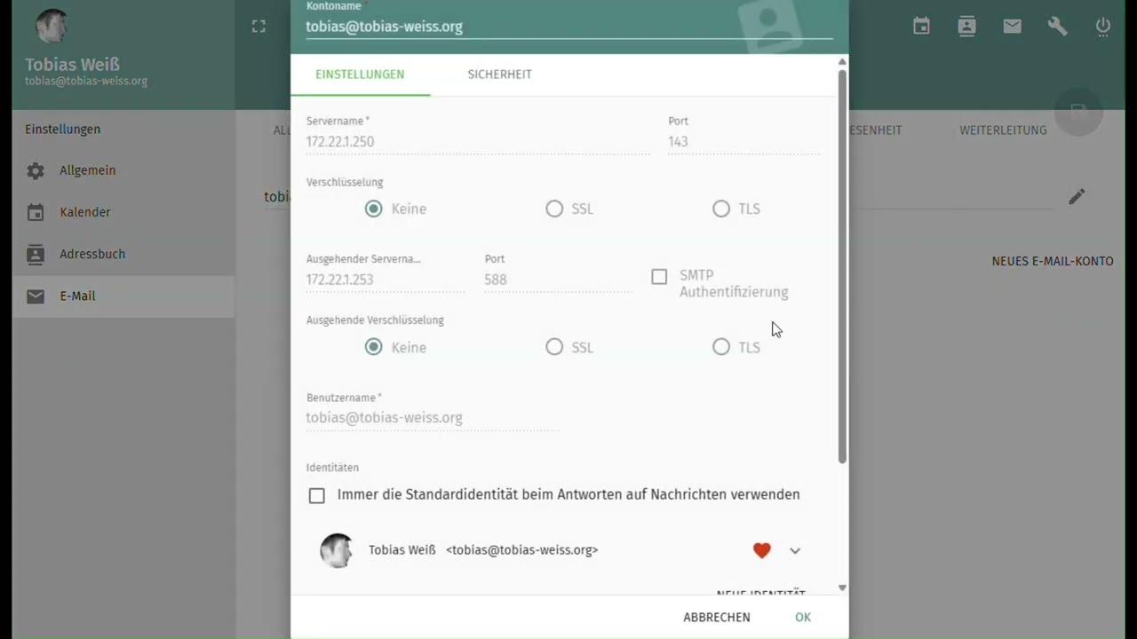 SOGo Signatur erstellen