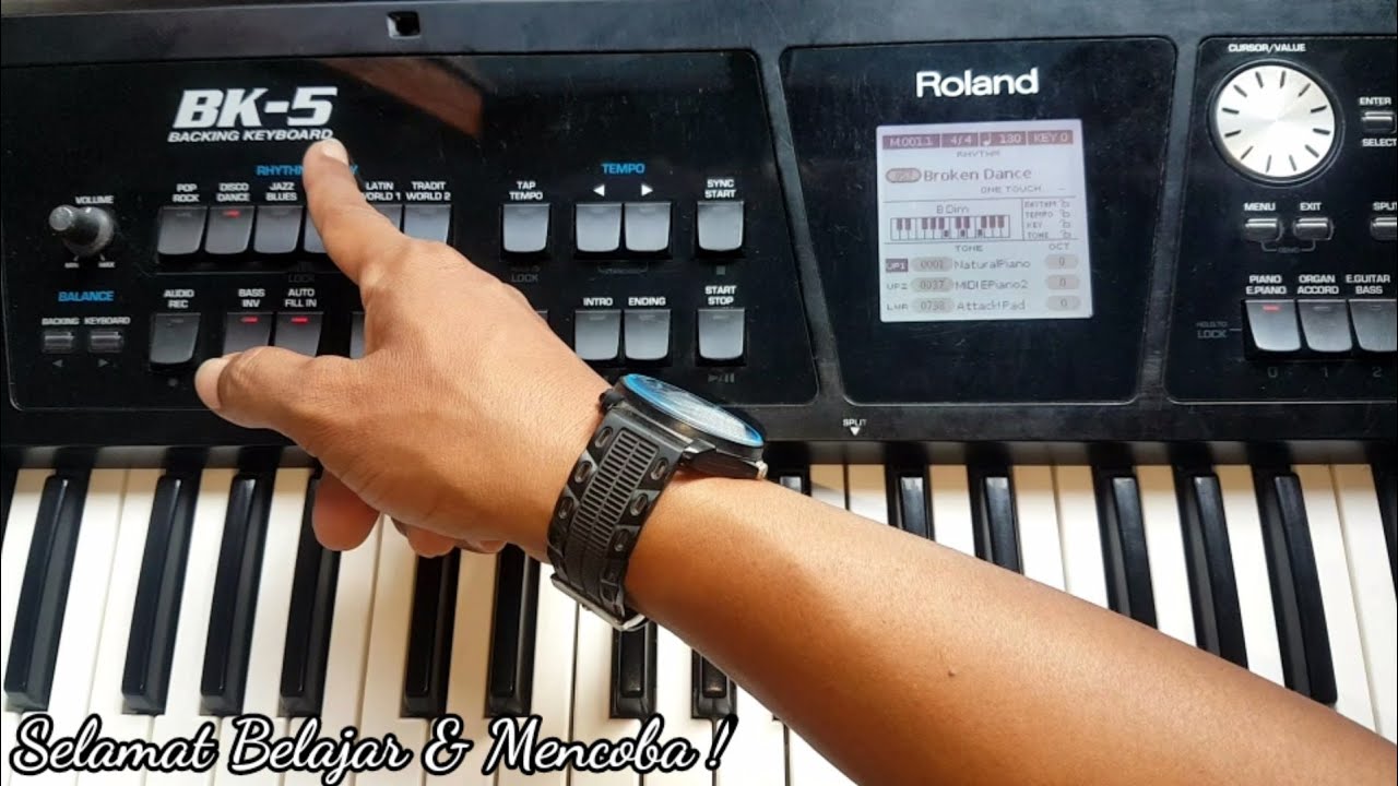 cara mudah belajar keyboard roland bk 5 pemula cepat bisa !