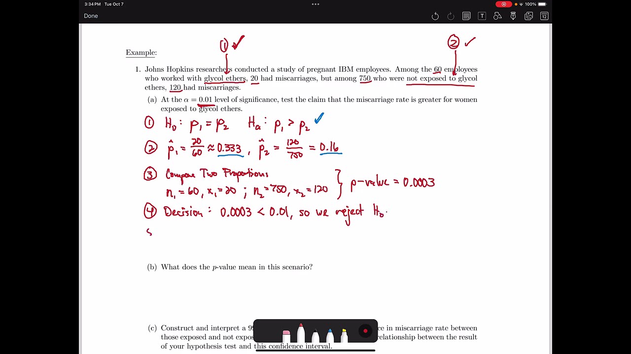 Stats Lecture 3.5: Two-Sample Hypothesis Testing: Proportions