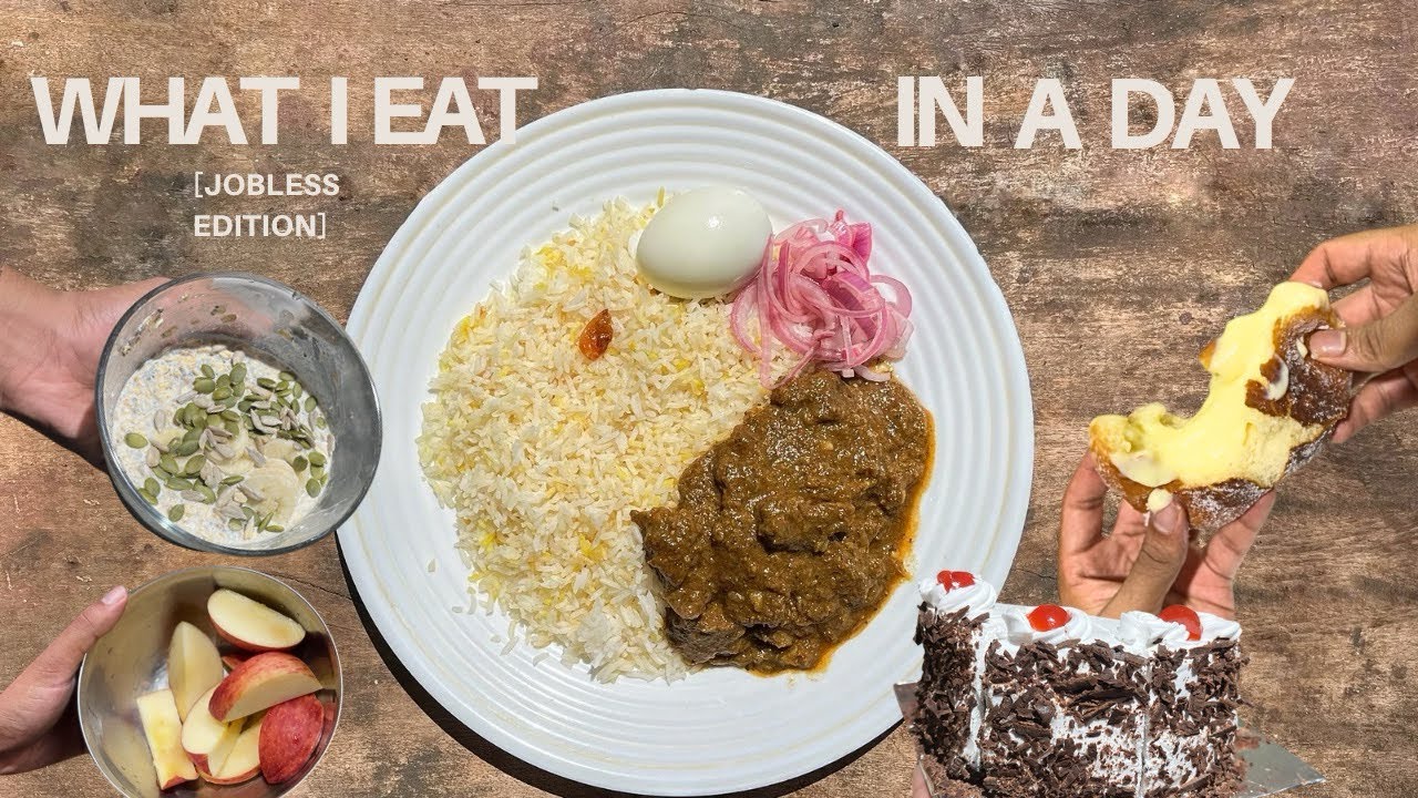 What I eat in a day [ Jobless edition ] / Stir Fry / Ghee rice #whatieatinaday 
